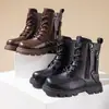 Botas Martin para Niñas 2025 Nuevo Otoño Moda para Niñas Botas de Corte Bajo Estilo Británico Zapatos de Princesa Niños Medianos y Grandes Botas Individuales Tendencia