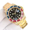 Comercio Exterior Transfronterizo Reloj de Diamantes de Color Banda de Acero Inoxidable Reloj Mecánico Totalmente Automático Marca Labor Reloj de Moda para Hombre Fabricante
