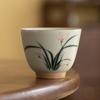 Taza de té de orquídea pintada a mano juego de té de cerámica especial Taza de té Kung Fu Taza Juxiang Taza individual maestro hogar beber té
