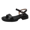 Sandalias de Piel Genuina Suave para Mujer, Nuevo Estilo Verano 2026, Suela Plana Suave, Zapatos Casuales Cómodos y Versátiles Que No Cansarán Tus Pies
