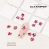 Pedras de Strass Vermelho Rosa para Nail Art de Ano Novo com Strass Completo, Pedras de Strass Irregulares com Base Pontiaguda, Item Quente de Celebridade da Internet, Coração de Doce de Gelo Super Brilhante K9 Decorações para Nail Art