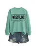 Abuela Luchadora Amazon Ebay Estación Independiente Sudadera Casual Elegante Versátil Nueva para Mujer Otoño e Invierno