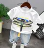 Micro para a nova camiseta de verão 2019 para meninos, personalidade, duas cores, borboleta C78037 C12120 C12181