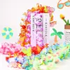 Suministro transfronterizo de guirnaldas hawaianas de Amazon, coloridas para fiesta en la playa, vacaciones, decoración de eventos de cumpleaños, guirnaldas de accesorios