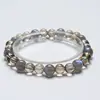 Paixão dos AnosPulseira de Cristal Natural Pulseira de Cristal Chá Lua Cinzenta para Mulheres Pulseira Versátil para Presente Atacado