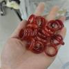 Anel de Ágata Brasileira Natural, Anel de Dedo, Anel de Corrida para Mão, Anel de Calcedônia Jade, Anéis de Casal, Benefícios de Transmissão ao Vivo, Fonte de Suprimento
