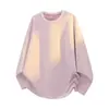 Camiseta de Manga Larga con Color de Contraste y Costuras para Hombre Acu, Top de Marca Trendy Casual Holgado para Hombre Primavera y Otoño 2026