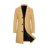 Abrigo de Lana para Hombre de Otoño e Invierno en Stock Transfronterizo, Gabardina de Longitud Media para Hombre, Chaqueta de Lana, Ropa de Lana para Hombre de Tallas Grandes