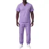 Amazon Transfronteiriço Lavagem de Mãos Roupas Mais Vendidas Manga Curta Conjunto Dividido Roupas de Hospital Médico Enfermeiro Elástico Secagem Rápida Roupas de Trabalho