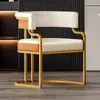 Silla de Maquillaje, Recepción de Salón de Belleza, Sillón Individual, Silla para Salón de Uñas, Silla de Comedor de Lujo Ligero para Mahjong, Otro Metal