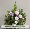 Arranjo de flores verdes estilo floresta grama de aspargo flor de chão flor pendurada flor de corredor flor de noivado decoração de banquete flor de casamento