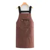 Delantal Impermeable Compuesto, Ropa de Trabajo para Catering Estilo Japonés, Estampado con Texto, Delantal de Cocina para el Hogar para Adultos, Transpirable, para Mujeres
