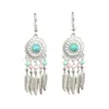 Aretes de Estilo Exótico de Venta Caliente Retro Literario Clásico Dignificado Ganchos para la Oreja Versátil Hueco Moda Borla Colgantes