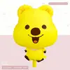 Globos de Papel Aluminio Mate con Dibujos de Animales en Forma de Oso, Elefante, Cordero, Conejo y Ponis para Fiestas de Cumpleaños Infantiles