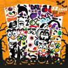 Pegatinas decorativas de calabaza, suministros para fiestas de Halloween, regalo para fiestas de truco o trato, pegatina de cara de calabaza