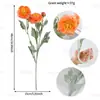 Flor Artificial de Lótus Aveludado de 3 Cabeças Peônia Flor Falsa Decoração de Janela de Sala de Estar Doméstica Flor de Peônia Amazon Transfronteiriça