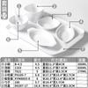 Prato de Melamina Xiangyuanmei Branco Imitação Porcelana Prato de Plástico Buffet Restaurante Fast Food Especial Conjunto de Acompanhamento