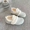 Chinelos de Algodão Slip-On para Mulheres, Modelo Popular 2026, Novos Chinelos Peludos, Tamancos Quentinhos de Pelúcia para o Inverno, Sapatos Estilo Birkenstock