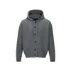 Ropa Vintage Yidao Otoño 2026 Nuevo Retro Japonés Color Sólido Simple Casual Holgado Cardigan de Punto con Capucha para Hombre