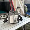 Bolso de Cámara de Estilo Montaña Funcional con Cordón y Bloques de Color de Moda para Parejas, Bolso Cruzado para Senderismo y Camping, Bolsa Ligera de Almacenamiento para Viajes
