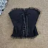 Top de Renda Off-Shoulder com Design Simples para Mulheres 2026 Verão Peça Externa Peça Íntima Lindo Costas Camisole Regata Sem Alças