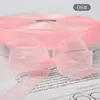 Atacado do Fabricante Fita de Fio de Neve Transparente Trançada 1,5cm de Largura Gancho Chapéu Fita de Cabelo Trançada Fita de Fio de Chiffon Embalagem para Presente