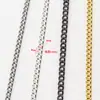 06 cadena de hierro cifrada cadena de cola accesorios para joyería DIY cadena de extensión pulsera collar pendientes accesorios de borla cadena retorcida