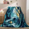 Manta con patrón de mármol fluido decoración del hogar manta suave y cálida manta de franela transfronteriza outlet de fábrica