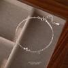 Pulsera mini de lazo con micro incrustaciones de circonita para mujer, plata esterlina s999, diseño de nicho de lujo ligero, joyería de plata pura al por mayor