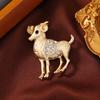 Broche creativo con forma de maniquí de los 12 signos del zodiaco para mujer, con diamantes de imitación, accesorio de ropa