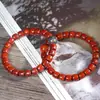 Cuentas de Palisandro Africano de Corte Recto para Manualidades Cuentas Grandes de Laca Pulsera de Círculo Único Wenwan Rosario de Madera Adornos para la Mano Pulsera de Pareja