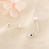Pendientes sencillos con pequeños tornillos cuadrados para mujer, elegantes pendientes geométricos pequeños, cuidado de los oídos de moda sin dormir