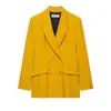 Z Estilo Europeu e Americano Transfronteiriço 2026 Nova Moda Elegante Roupas Femininas Atacado Blazer de Botão Duplo com Ombreiras 8765656