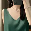 Camisa de seda de manga corta de lujo satinado, top tipo camiseta de corte holgado, directamente del fabricante
