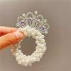 Accesorios para el cabello para niñas, coronas de perlas, anillos para el cabello, bolas de princesa, cuerda para el cabello, tocados para niñas, linda cuerda para el cabello, banda de goma para niñas
