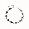Pulseira de flor cruzada para homens, pulseira simples e única da moda, acessório de mão feminino moderno, versátil, luxo leve, acessório de alta qualidade