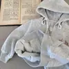 Conjunto de Otoño para Niños 2026 Nueva Sudadera de Primavera y Otoño para Niñas Estilo Coreano Cárdigan con Capucha para Niños Conjunto Casual de Dos Piezas