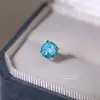 Aretes de Color Zircón Corte Fuegos Artificiales Flash para Mujer Plata de Ley s999 Combinan con Todo Lujo Ligero Sentido de Alta Gama Pedrería Uña de Hueso de Tremella