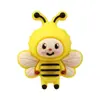 Abeja de Dibujos Animados Transfronteriza Cuentas de Silicona 3D Creativas para Manualidades DIY Cuentas Decorativas Accesorios para Cadena de Teléfono Móvil Cuentas de Silicona en Stock