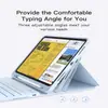 Funda Protectora para Tableta iPad Pro M54 Teclado Bluetooth Inalámbrico Magnético Funda de Cuero Air110Th con Ranura para Lápiz