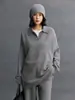Polo de Cachemira para Mujer Cuello Polo Holgado Casual Estilo Perezoso Versátil Tejido de Punto de Cachemira Otoño e Invierno Nuevo Estilo Old Money Tejido de Punto