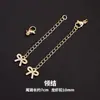 Cadena de extensión de acero de titanio, pulsera de perlas ajustable, cadena de extensión para collar, cadena para clavícula, cadena de cola, accesorios de cadena con cierre de langosta