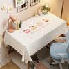 Toalha de Mesa para Escrivaninha de Estudo Pvc Cobertura de Mesa de Escrita para Estudante Tecido Lavável à Mão À Prova d'Água e de Óleo Estilo Ins Toalha de Mesa para Mesa de Jantar Mesa de Café