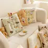 Cojín cuadrado para silla de cuatro estaciones para uso doméstico, cojín para taburete de estudiante de aula con base antideslizante, tapete para el suelo para niños
