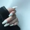 Puntas de Uñas Falsas Desmontables de Color Sólido Cortas Personalizadas Portátiles Parches de Uñas Falsas Terminados al por Mayor Ultra Delgadas