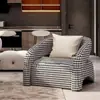 Cadeira tigre da moda, sofá de um lugar, sofá de luxo leve para sala de estar/varanda de designer, adequado para apartamentos pequenos, sofá de lazer de alta qualidade