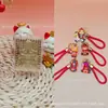 Pingente de ouro quadrado do Deus da Fortuna Tesouro, série Cavalo Pequeno do Deus da Fortuna com cordão, item popular nas transmissões ao vivo do Douyin
