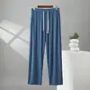 Pantalones de Verano Anchos para Hombre de Modal, Pantalones Casuales Delgados, Talla Grande Sueltos para Casa, Pantalones Casuales para Hombre, Estilo de Verano