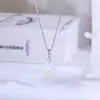 Collar Colgante de Cristal Nuevo Transfronterizo Europeo y Americano Colorido Forma de Gota Taigang Nicho Cadena de Caja Joyería Versátil