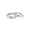 Luz de Anel Exquisita para Casal Glacial Luxo de Nicho Design Avançado Anel Presente de Dia dos Namorados Aniversário para Homens e Mulheres